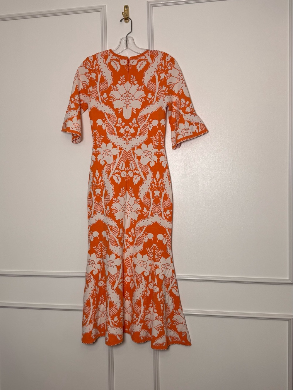 Alice McCall NWT Sittin Pretty Midi Mermaid Style Bold Orange Print US size 4 - Picture 12 of 16